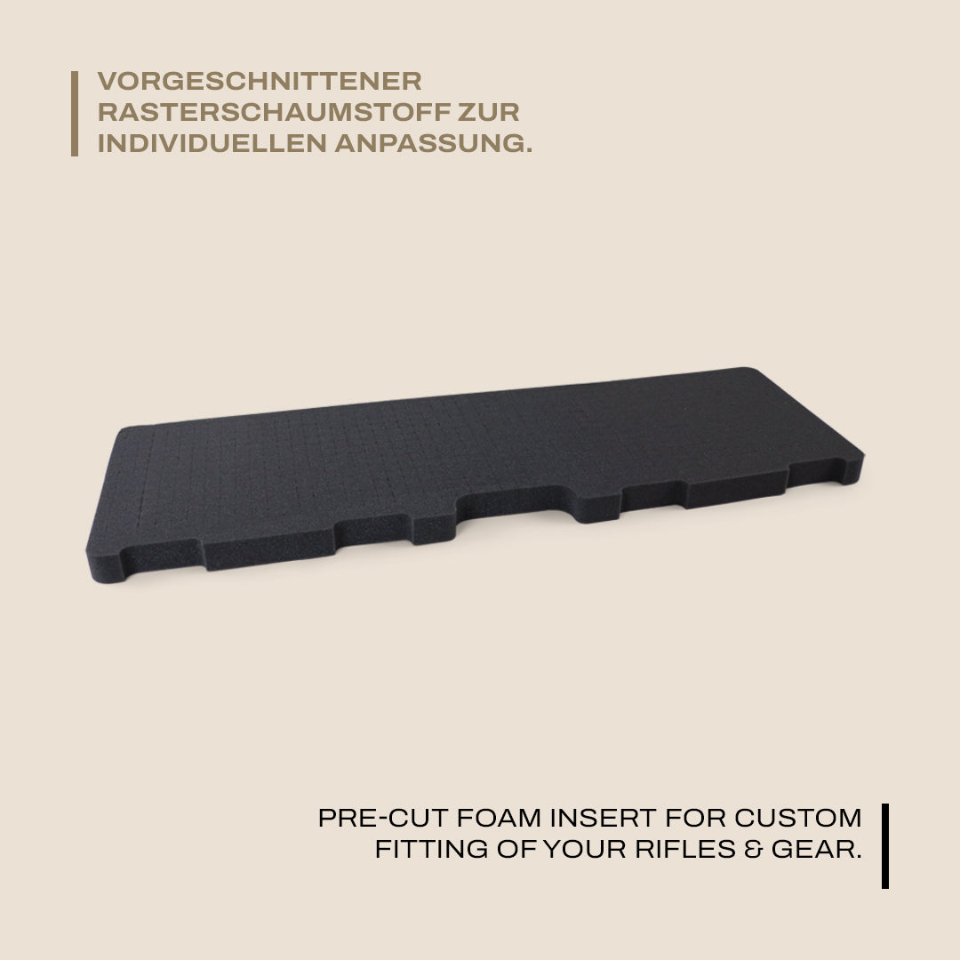 Schaumstoff-Einsatz für Waffenkoffer
