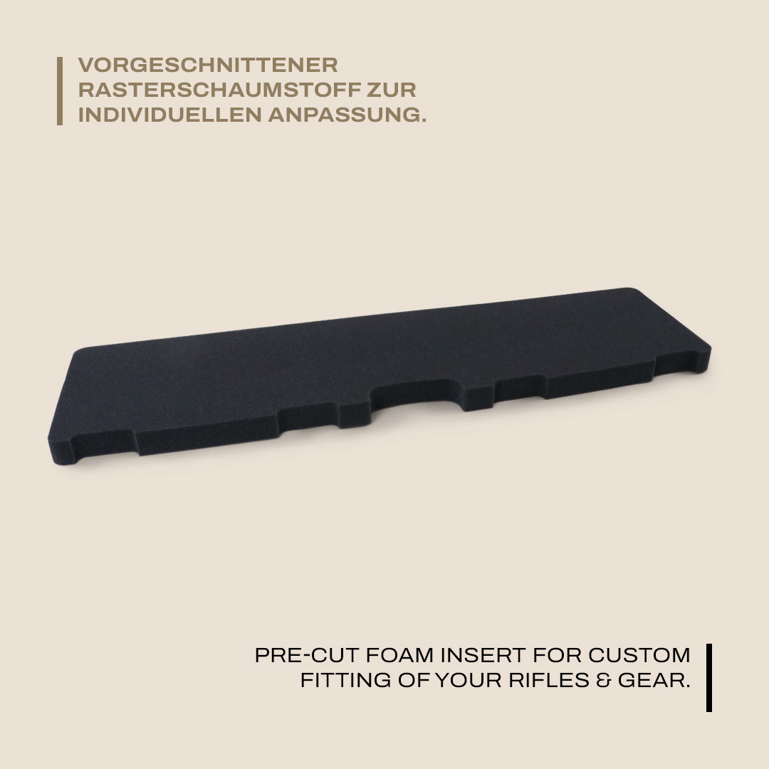 Schaumstoff-Einsatz für Waffenkoffer